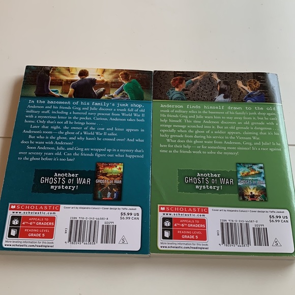 3/$15 Two new scholastic Ghosts of War mystery books - Picture 2 of 3
